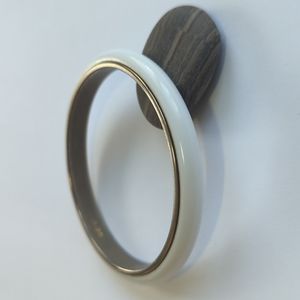 Vintage MONET White Gold Bangle Bracelet